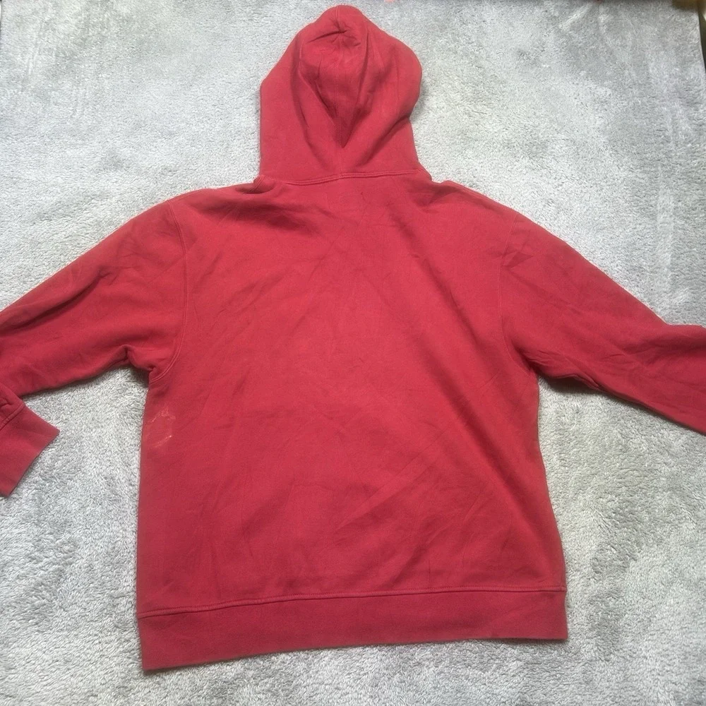 Nike Jordan Essentials Fleece Pullover Hoodie Mens L Red Sweatshirt SPOTS DA9818